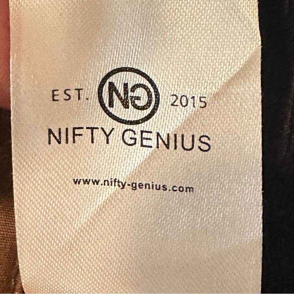 Nifty Genius Men’s Large Black/Brown Outdoor Jacket - Picture 7 of 8